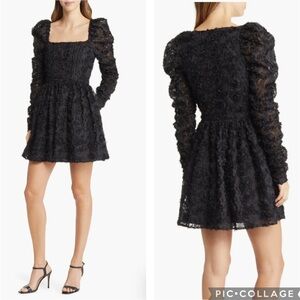 black halo hadley mini dress BLACK HALO Hadley Mini Dress IN BLACK WOMENS SIZE 14 NEW